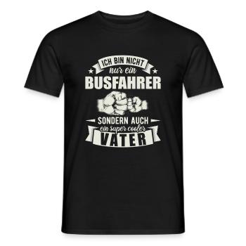 Busfahrer Vater Papa Vatertag Reisebus - Männer T-Shirt - Schwarz - Vorne - AI Model Male 178 light (178cm)
