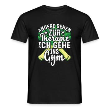 Lauch Kostüm Bodybuilding Satire Gym Jga - Männer T-Shirt - Schwarz - Vorne - AI Model Male 178 light (178cm)
