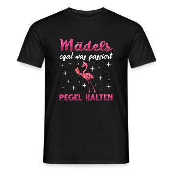 Flamingo Junggesellenabschied Frauen jga Saufen - Männer T-Shirt - Schwarz - Vorne - AI Model Male 178 light (178cm)