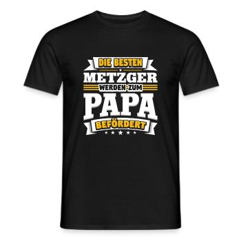 Metzger - Männer T-Shirt - Schwarz - Vorne - AI Model Male 178 light (178cm)