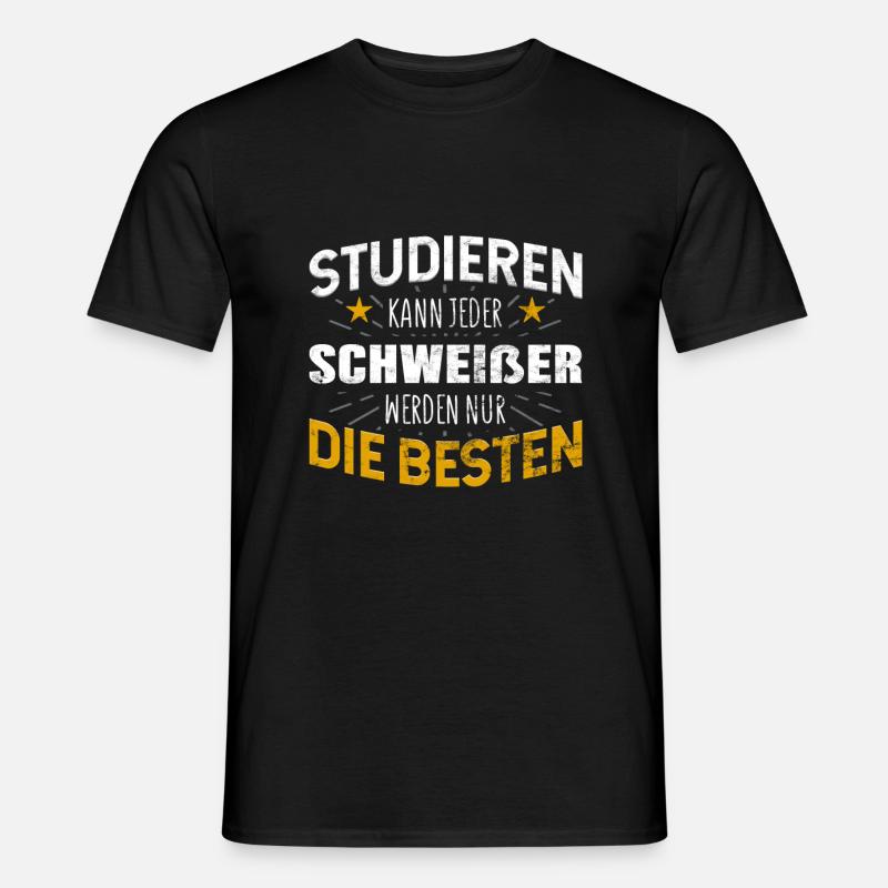 Schweißer - Männer T-Shirt - Schwarz