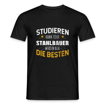 Stahlbauer Metallbauer - Männer T-Shirt - Schwarz - Vorne - AI Model Male 178 light (178cm)