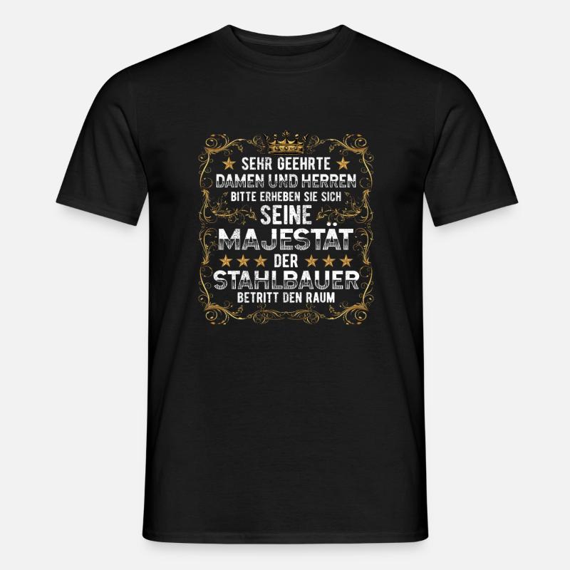Stahlbauer Metallbauer - Männer T-Shirt - Schwarz