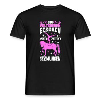 Voltigieren - Männer T-Shirt - Schwarz - Vorne - AI Model Male 178 light (178cm)