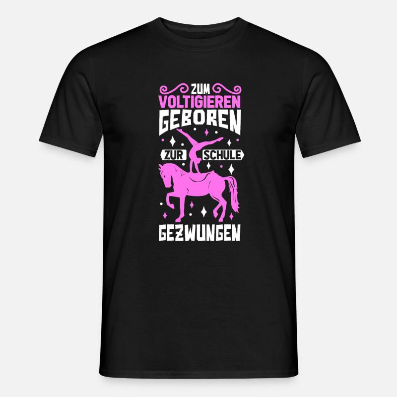 Voltigieren - Männer T-Shirt - Schwarz