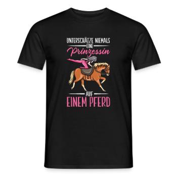 Voltigieren - Männer T-Shirt - Schwarz - Vorne - AI Model Male 178 light (178cm)