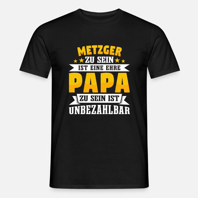 Metzger - Männer T-Shirt - Schwarz