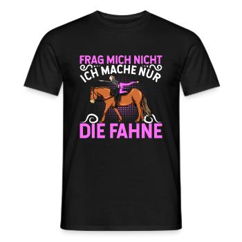 Voltigieren - Männer T-Shirt - Schwarz - Vorne - AI Model Male 178 light (178cm)