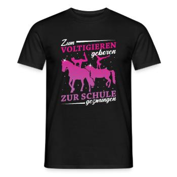 Voltigieren - Männer T-Shirt - Schwarz - Vorne - AI Model Male 178 light (178cm)