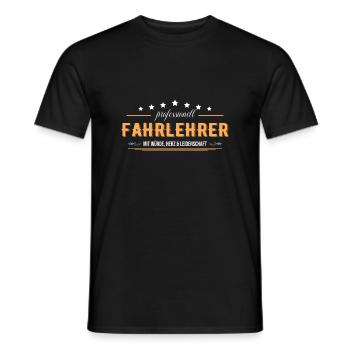 Fahrlehrer - Männer T-Shirt - Schwarz - Vorne - AI Model Male 178 light (178cm)