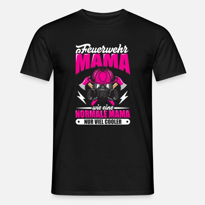 Feuerwehr - Männer T-Shirt - Schwarz