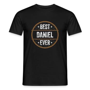 Best Daniel Ever Vorname Name Geschenk - Männer T-Shirt - Schwarz - Vorne - AI Model Male 178 light (178cm)