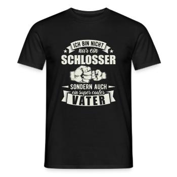 Schlosser Vater Papa Vatertag Schweißer - Männer T-Shirt - Schwarz - Vorne - AI Model Male 178 light (178cm)