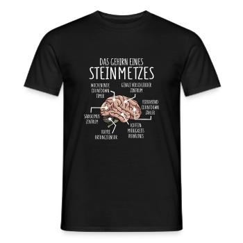 Steinmetz Anatomie - Männer T-Shirt - Schwarz - Vorne - AI Model Male 178 light (178cm)