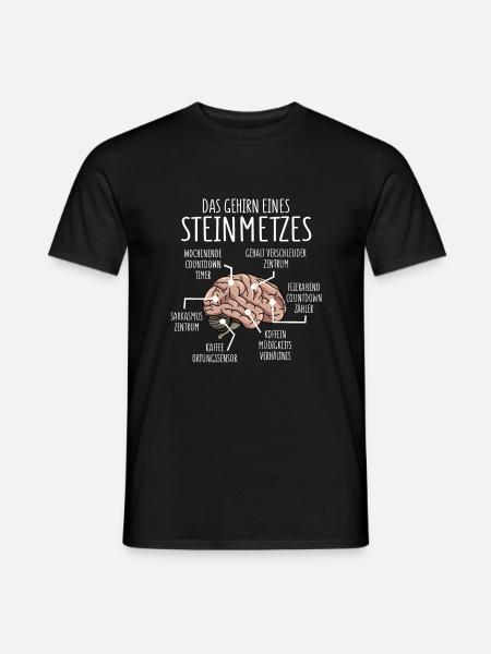 Steinmetz Anatomie - Männer T-Shirt - Schwarz