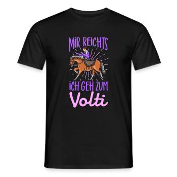 Voltigieren - Männer T-Shirt - Schwarz - Vorne - AI Model Male 178 light (178cm)