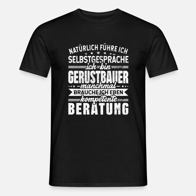 Gerüstbauer - Männer T-Shirt - Schwarz