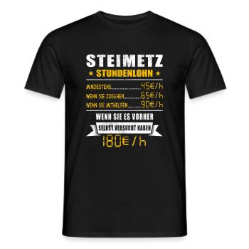 Steinmetz - Männer T-Shirt - Schwarz - Vorne - AI Model Male 178 light (178cm)
