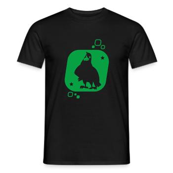 Aigle - Oiseau de proie - Faucon - Vautour - T-shirt homme - noir - Devant - AI Model Male 178 light (178cm)