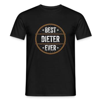 Best Dieter Ever First Name Name Gift - Men's T-Shirt - black - Front - AI Model Male 178 light (178cm)