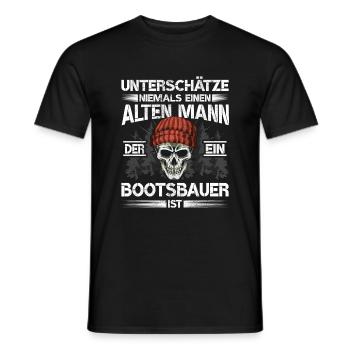 Bootsbauer Schiffsbauer - Männer T-Shirt - Schwarz - Vorne - AI Model Male 178 light (178cm)