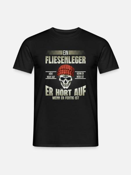 Fliesenleger - Männer T-Shirt - Schwarz