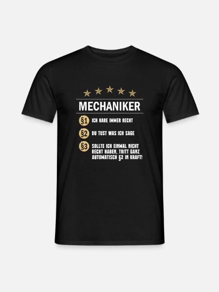 Mechaniker Paragraph - Männer T-Shirt - Schwarz
