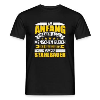 Stahlbauer Metallbauer - Männer T-Shirt - Schwarz - Vorne - AI Model Male 178 light (178cm)