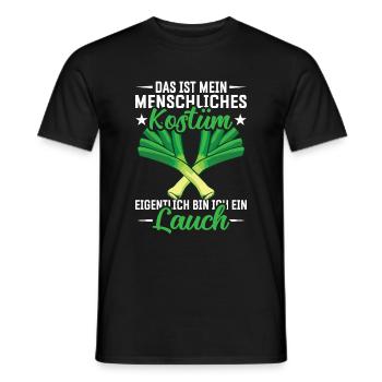 Lauch Kostüm Bodybuilding Satire Gym Jga - Männer T-Shirt - Schwarz - Vorne - AI Model Male 178 light (178cm)