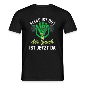 Lauch - Männer T-Shirt - Schwarz - Vorne - AI Model Male 178 light (178cm)