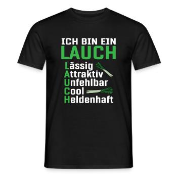 Lauch - Männer T-Shirt - Schwarz - Vorne - AI Model Male 178 light (178cm)