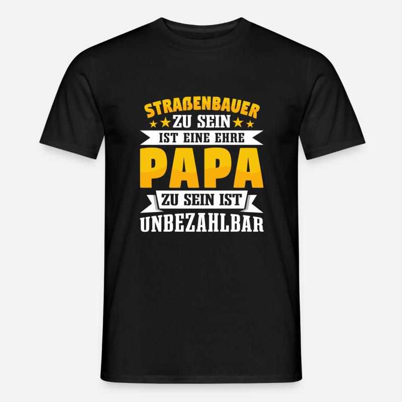 Straßenbauer - Männer T-Shirt - Schwarz