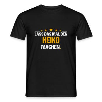 Lass das mal den Heiko machen Name - Männer T-Shirt - Schwarz - Vorne - AI Model Male 178 light (178cm)