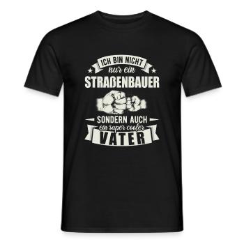 Straßenbauer - Männer T-Shirt - Schwarz - Vorne - AI Model Male 178 light (178cm)
