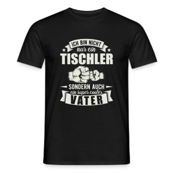 Tischler Vater Papa Vatertag Zimmerer - Männer T-Shirt - Schwarz - Vorne - AI Model Male 178 light (178cm)