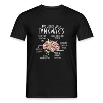 Tankwart Anatomie - Männer T-Shirt - Schwarz - Vorne - AI Model Male 178 light (178cm)