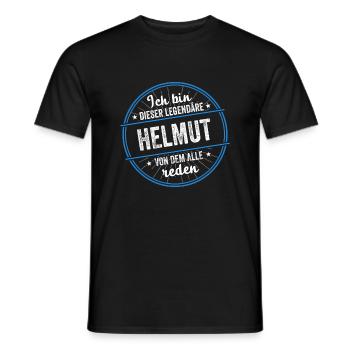 Ich bin dieser legendärer Helmut Name - Männer T-Shirt - Schwarz - Vorne - AI Model Male 178 light (178cm)