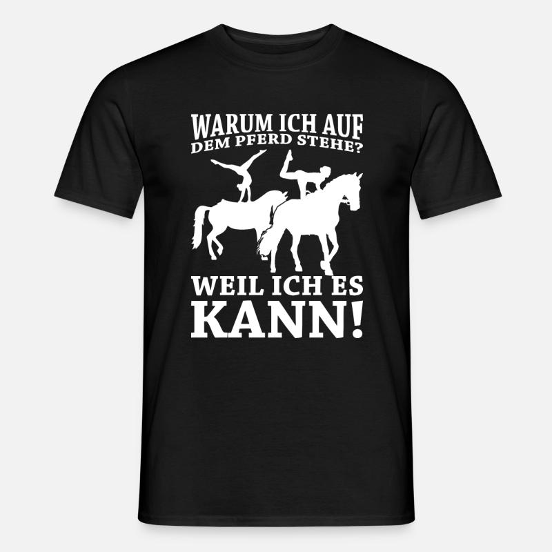 Voltigieren - Männer T-Shirt - Schwarz
