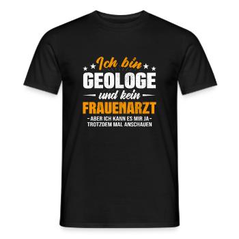 Geologe - Männer T-Shirt - Schwarz - Vorne - AI Model Male 178 light (178cm)