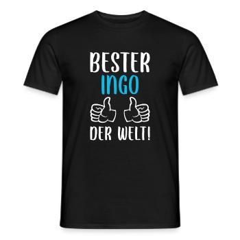 Ingo Vorname Name Geburtstag - Männer T-Shirt - Schwarz - Vorne - AI Model Male 178 light (178cm)