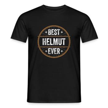 Best Helmut Ever Vorname Name Geschenk - Männer T-Shirt - Schwarz - Vorne - AI Model Male 178 light (178cm)
