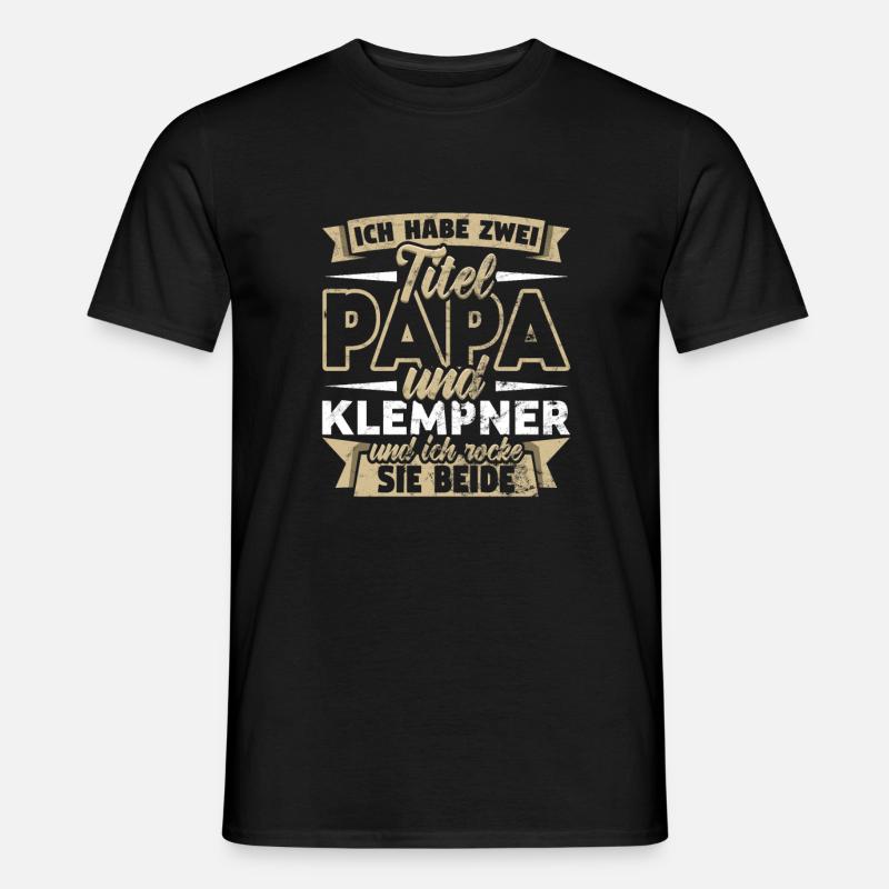 Klempner - Männer T-Shirt - Schwarz
