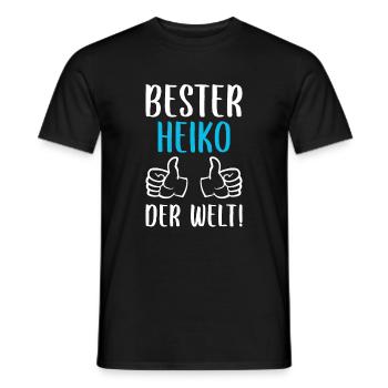 Heiko Vorname Name Geburtstag - Männer T-Shirt - Schwarz - Vorne - AI Model Male 178 light (178cm)