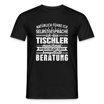 Tischler - Männer T-Shirt - Schwarz - Vorne - AI Model Male 178 light (178cm)
