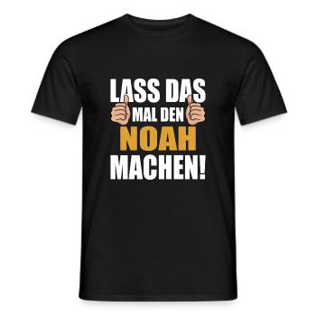 Lass das mal den Noah machen - Männer T-Shirt - Schwarz - Vorne - AI Model Male 178 light (178cm)