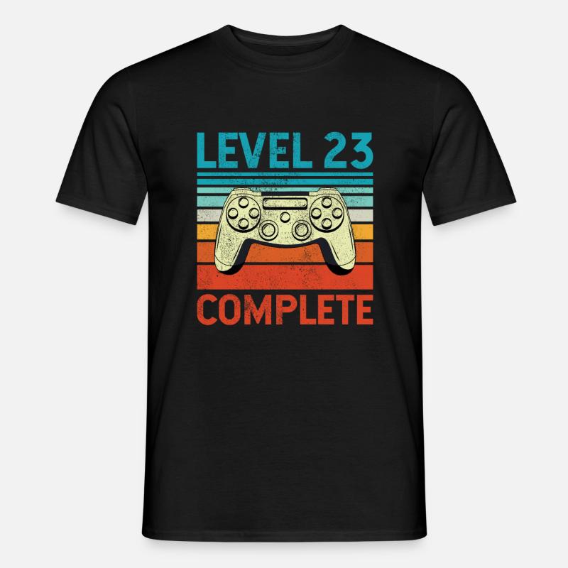 Level 23 Complete - Männer T-Shirt - Schwarz
