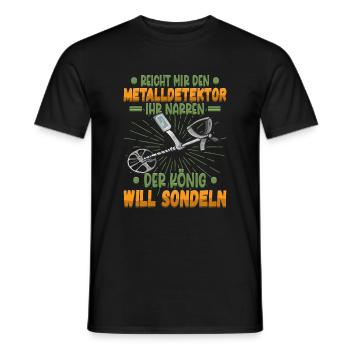 Sondeln Sondel Metalldetektor Schatzsuche - Männer T-Shirt - Schwarz - Vorne - AI Model Male 178 light (178cm)