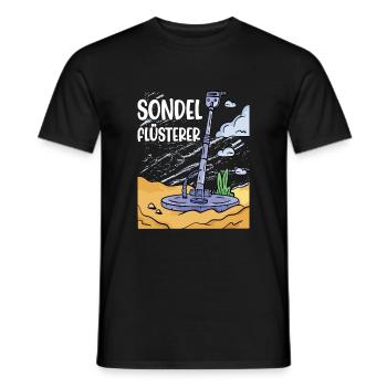 Sondeln Sondel Metalldetektor Schatzsuche - Männer T-Shirt - Schwarz - Vorne - AI Model Male 178 light (178cm)