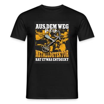 Sondeln Sondel Metalldetektor Schatzsuche - Männer T-Shirt - Schwarz - Vorne - AI Model Male 178 light (178cm)