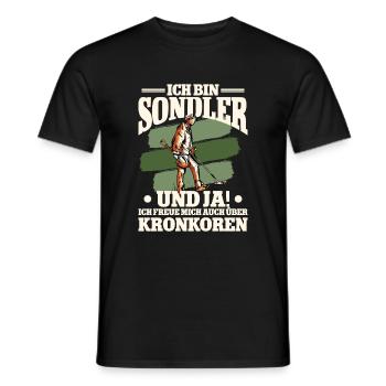 Sondeln Sondel Metalldetektor Schatzsuche - Männer T-Shirt - Schwarz - Vorne - AI Model Male 178 light (178cm)